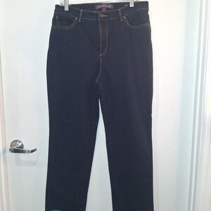 Gloria Vanderbilt Women's Dark Denim Straight Jeans